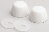 Fluidmaster 7115 Bowl Bolt Cap, Plastic, White